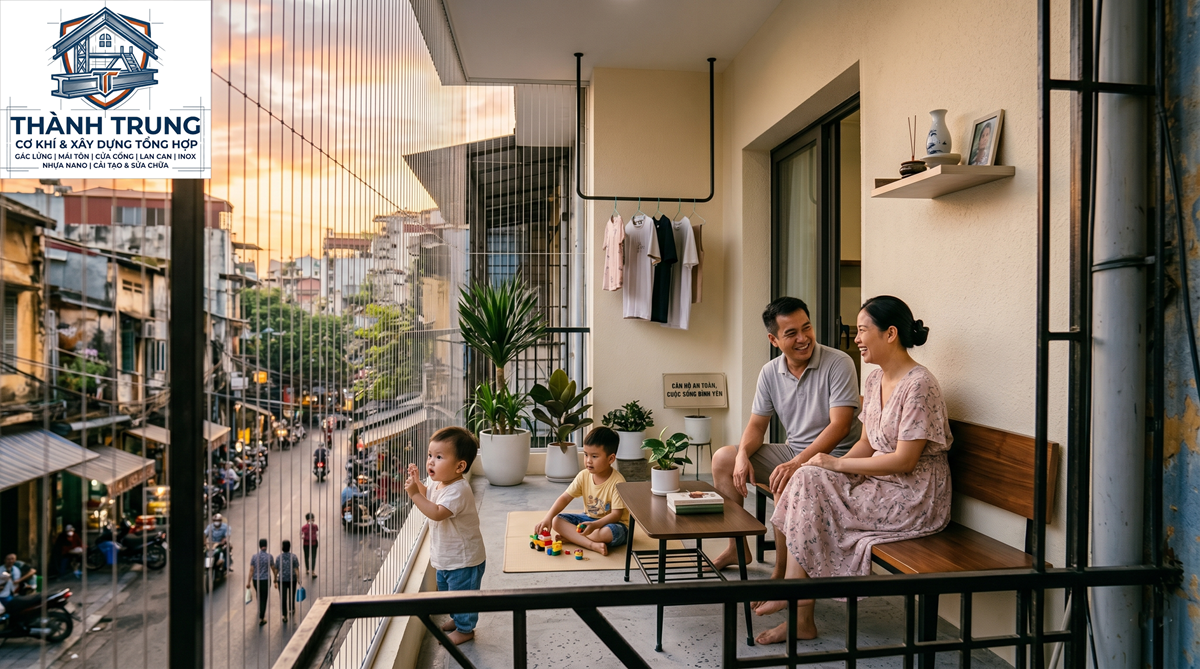Làm chuồng cọp ban công