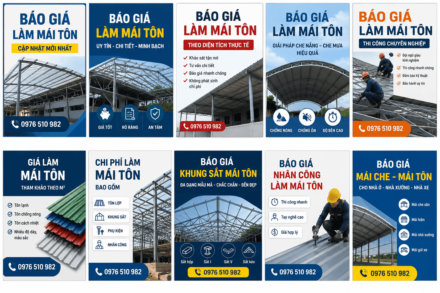 Báo giá mái tôn minh bạch