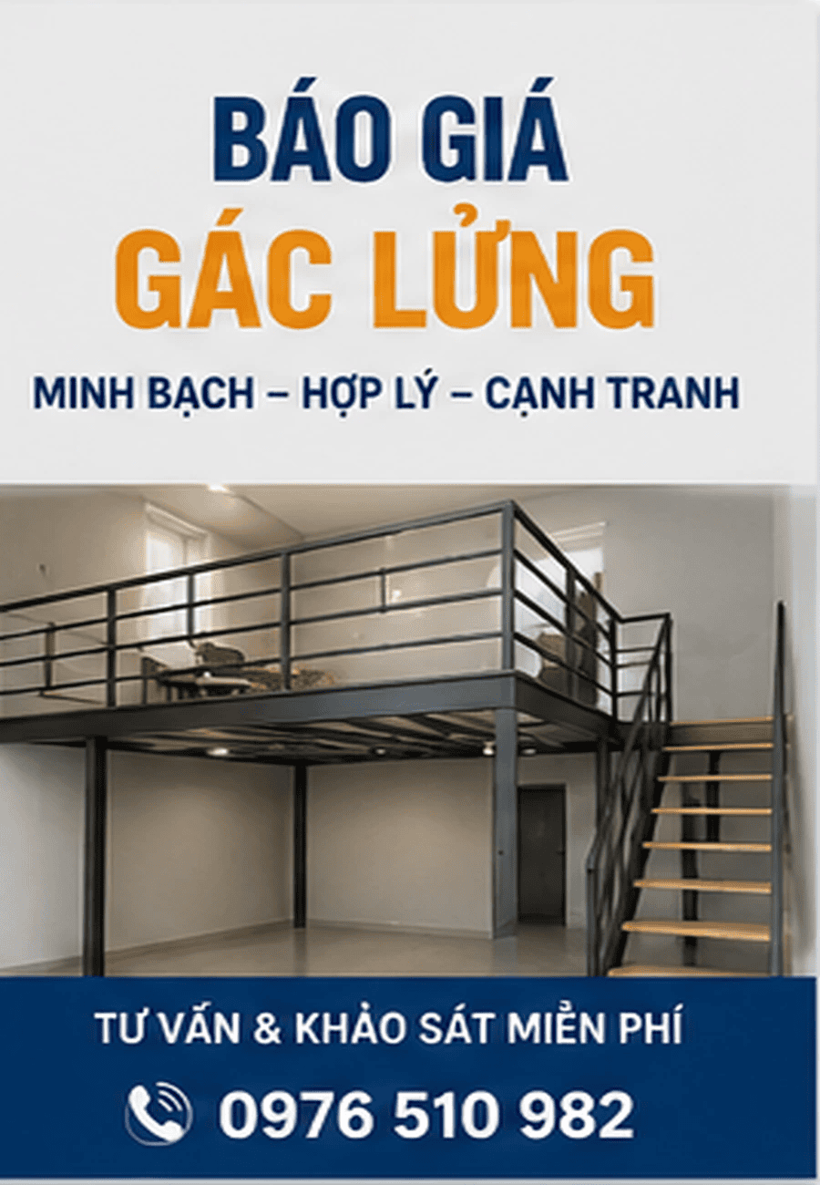 Báo giá gác lửng Hà Nội theo hiện trạng công trình
